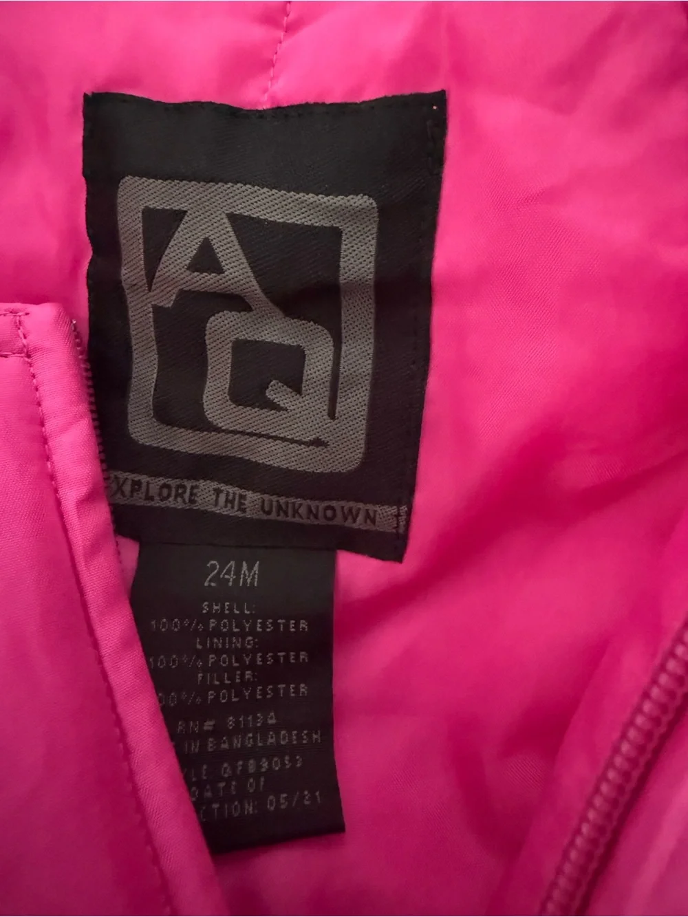 NWOT Kids Bright Pink Insulated Snow Bib - Unbranded